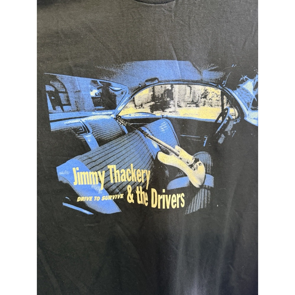 Vintage 1996 Jimmy Thackery Drivers Drive To Survive T Shirt XXL USA Blues